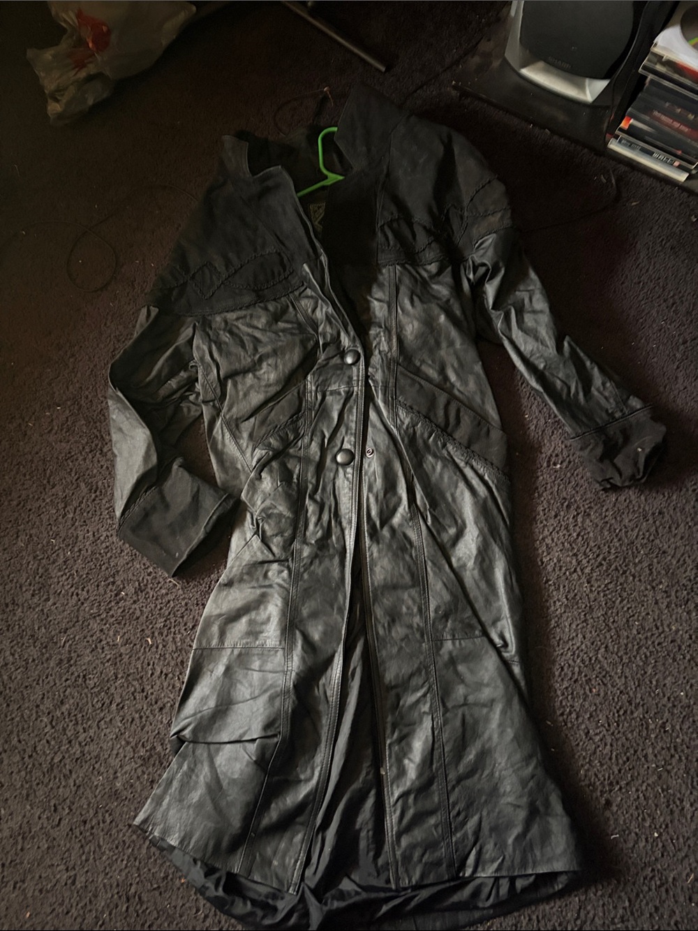 Women’s Black Hooded Long Trench Coat